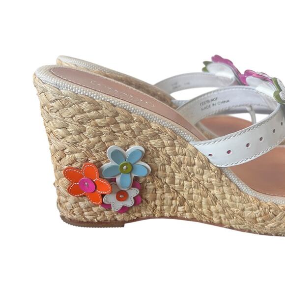 Coach Jesica Floral Espadrille Platform Sandals Size 11M - Picture 5 of 14